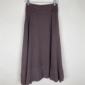 Anne Pinkerton Purple‎ Rayon Long Full Skirt Women Size 8 Vintage